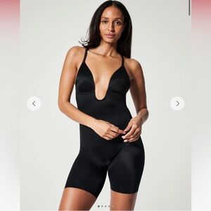 Spanx Plunge Low-Back Mid-Thigh Bodysuit